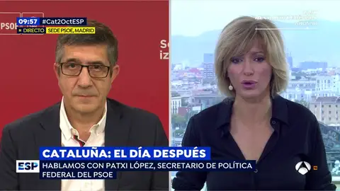 Patxi López: "Ayer fue un día muy triste y preocupante para la democracia" Patxi López: "Ayer fue un día muy triste y preocupante para la democracia"