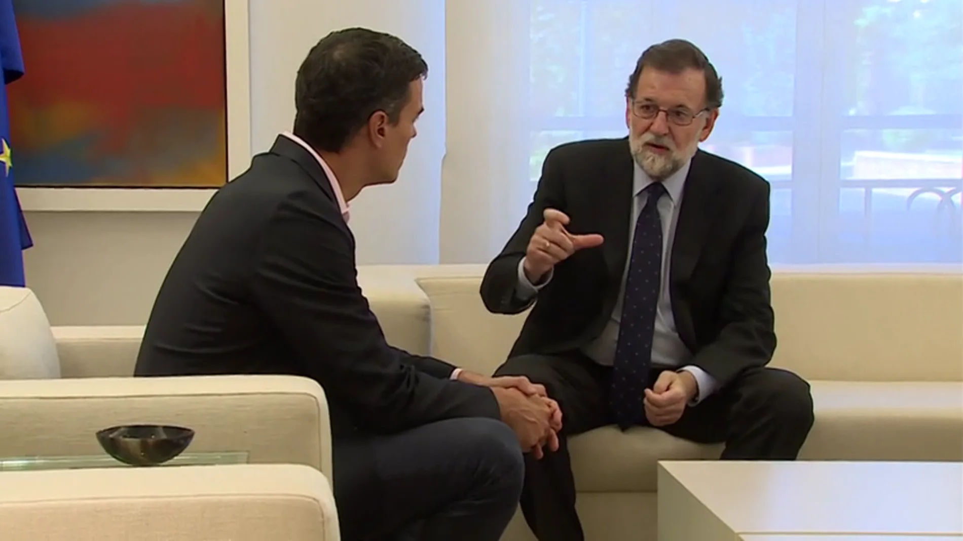 Mariano Rajoy con Pedro Sánchez Mariano Rajoy con Pedro Sánchez