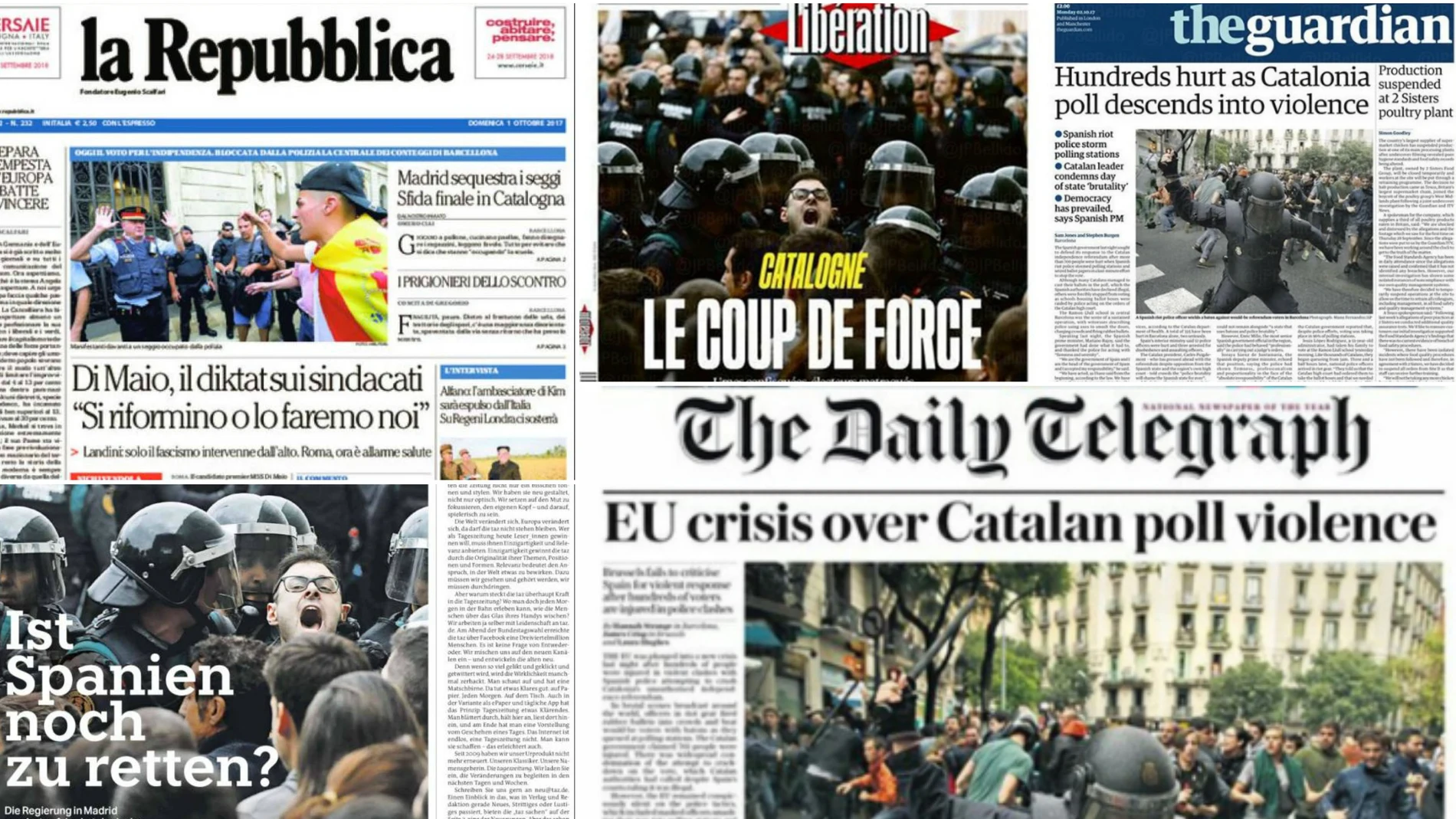 Portadas de la prensa europea Portadas de la prensa europea