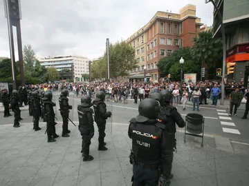 Policía durante el referéndum del 1-O Policía durante el referéndum del 1-O