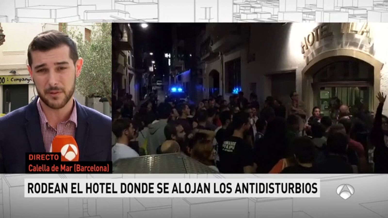 Hoteles de Calella de Mar echan a 500 policías y guardias civiles alojados y que anoche fueron increpados