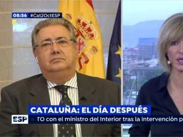 Juan Ignacio Zoido, en una entrevista en Espejo Público