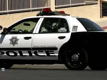 Coche de Policía en Las Vegas Coche de Policía en Las Vegas
