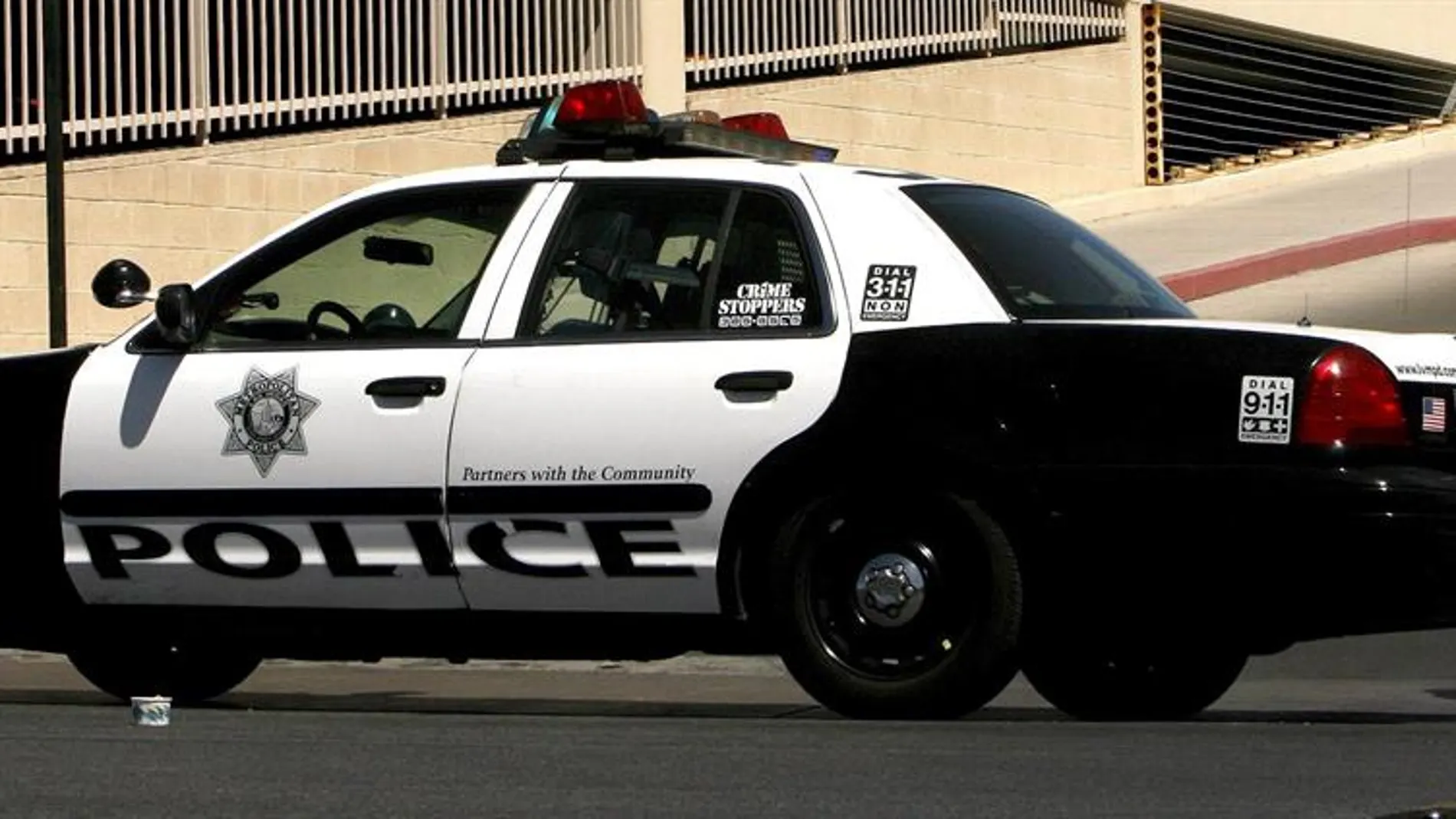 Coche de Policía en Las Vegas Coche de Policía en Las Vegas
