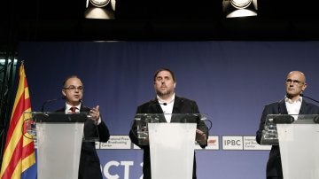 Imagen de archivo de Turull, Junqueras y Romeva