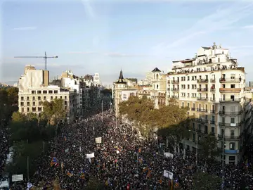 Vista general de la plaza de la Universidad de Barcelona Vista general de la plaza de la Universidad de Barcelona