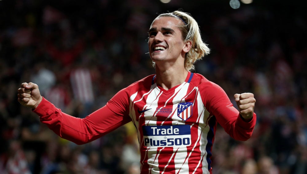 Griezmann, en un partido con el Atlético