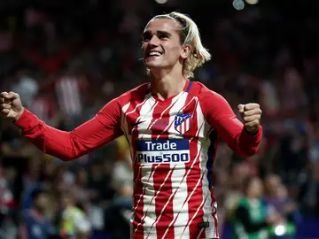 Griezmann, en un partido con el Atlético Griezmann, en un partido con el Atlético