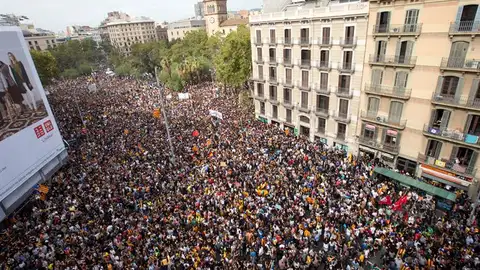 Protestas en la calle en Cataluña Protestas en la calle en Cataluña
