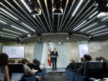 Mariano Rajoy en el Palacio de la Moncloa