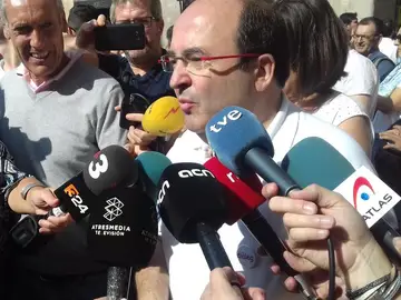 Miquel Iceta, ante los medios Miquel Iceta, ante los medios