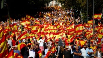 Manifestación a favor de la unidad de España en Madrid
