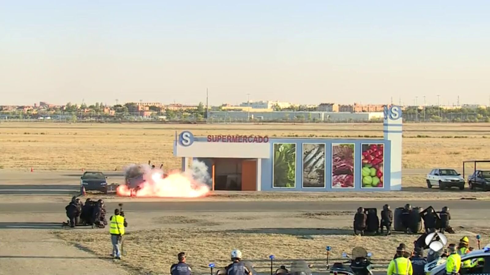 Espectacular simulacro de atentado terrorista en Madrid con más de 500 efectivos