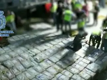 Los 3.800 kilos de cocaína interceptados Los 3.800 kilos de cocaína interceptados