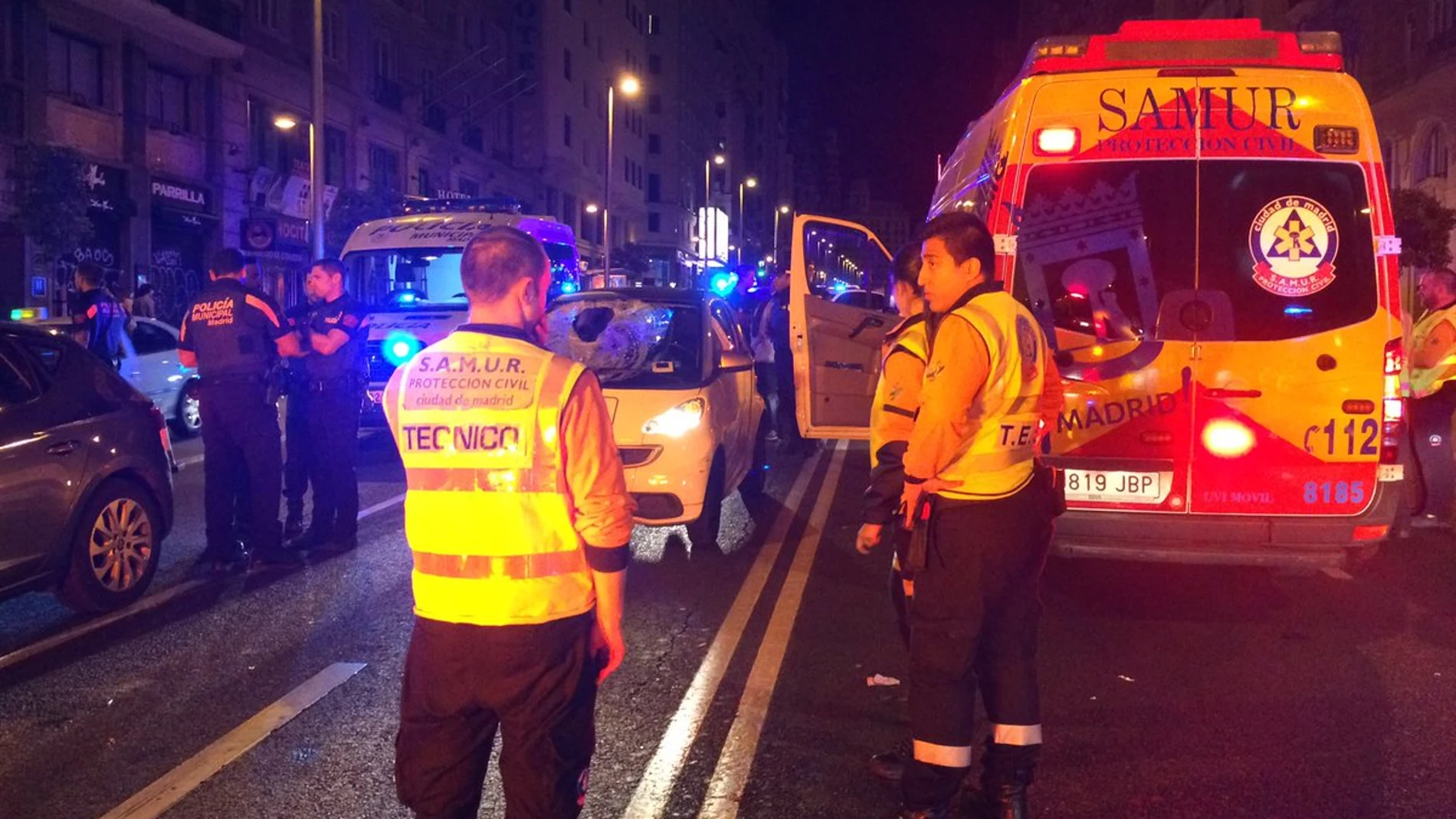 Atropello en la Gran Vía Atropello en la Gran Vía