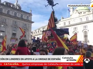 Banderas españolas en Londres Banderas españolas en Londres