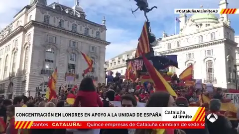 Banderas españolas en Londres Banderas españolas en Londres