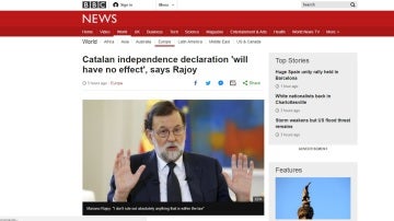 Rajoy en la BBC