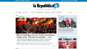 La Repubblica muestra la gran manifestación