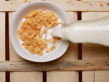 Cereales con leche