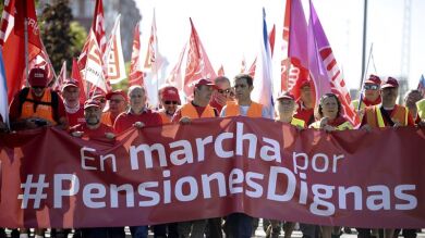 Las marchas de jubilados reclaman en Madrid pensiones dignas