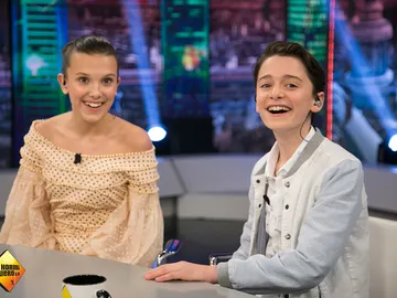 Millie Bobby Brown y Noah Schnapp en 'El Hormiguero 3.0' Millie Bobby Brown y Noah Schnapp en 'El Hormiguero 3.0'