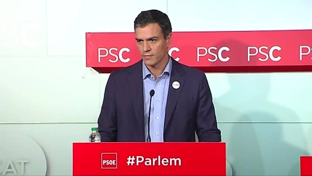 El líder del PSOE, Pedro Sánchez