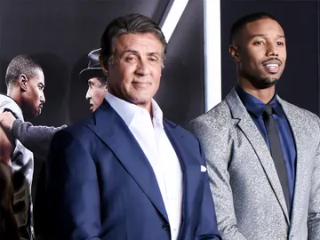 Sylvester Stallone junto a Michael B. Jordan Sylvester Stallone junto a Michael B. Jordan