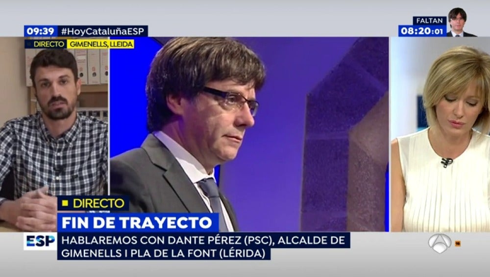 Dante Pérez, alcalde de Gimenells: "Si hay que aplicar el 155, que se aplique, pero sin humillar a la sociedad catalana"