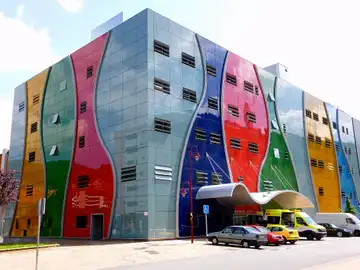 El hospital donde trabajaba la mujer El hospital donde trabajaba la mujer