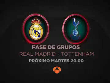 El Real Madrid-Tottenham se juega en directo en Antena 3 y Atresplayer El Real Madrid-Tottenham se juega en directo en Antena 3 y Atresplayer