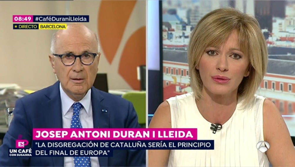Durán i Lleida: "Creo que los pasos dados por Puigdemont le hacen muy difícil una marcha atrás"