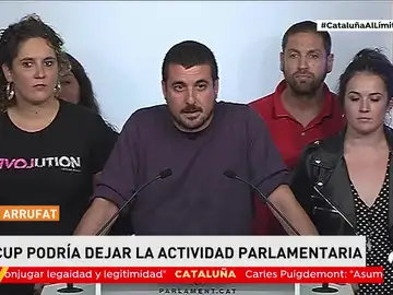 La CUP podría dejar la actividad parlamentaria y limita a un mes la independencia La CUP podría dejar la actividad parlamentaria y limita a un mes la independencia