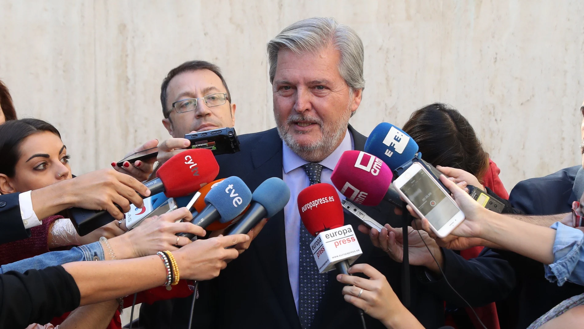 El ministro de Educación y portavoz del Gobierno, Íñigo Méndez de Vigo El ministro de Educación y portavoz del Gobierno, Íñigo Méndez de Vigo