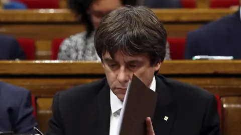 Carles Puigdemont en el Parlament | Archivo Carles Puigdemont en el Parlament