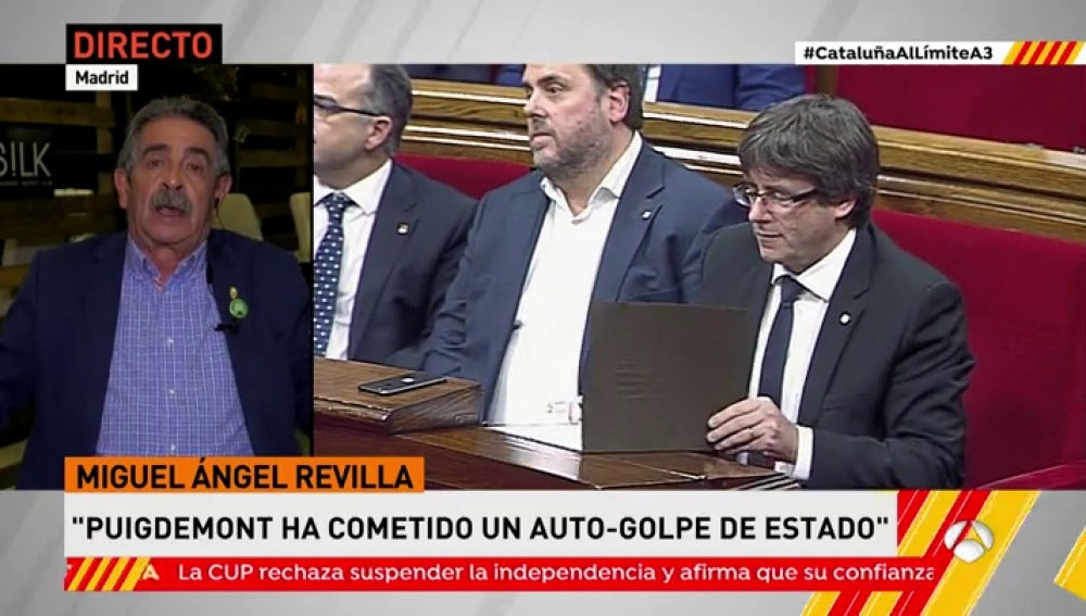 Revilla: "Puigdemont y toda esta gente pasarán, pero hay una gente que está descontenta con España"