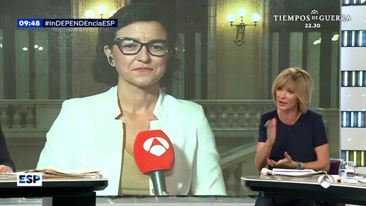 Eva Granados, portavoz del PSC: "La ciudadanía catalana está asistiendo al ridículo que está haciendo el conjunto del Govern"