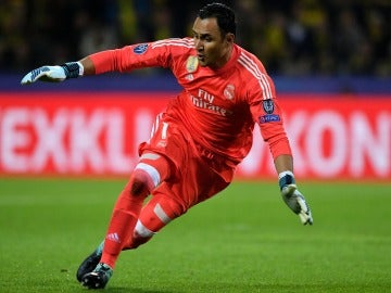 Keylor Navas durante un partido 