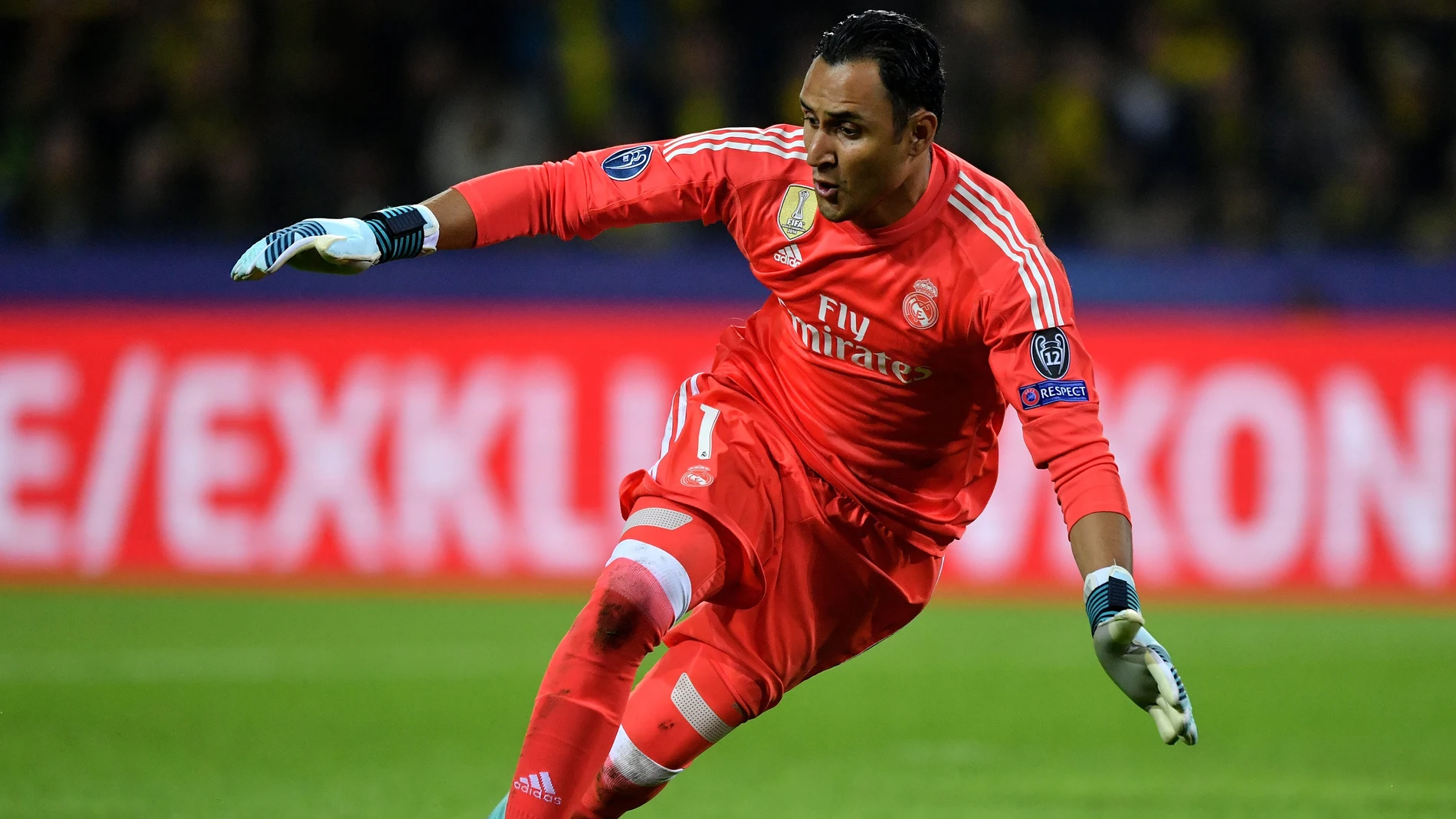 Keylor Navas durante un partido Keylor Navas durante un partido