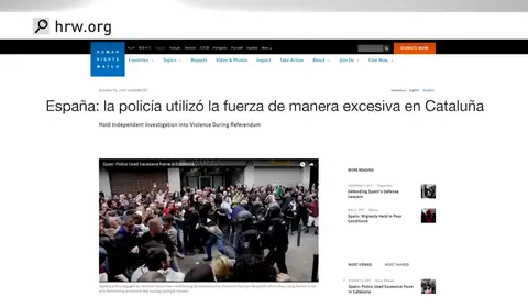 Informe de Human Rights Watch sobre el 1-O Informe de Human Rights Watch sobre el 1-O
