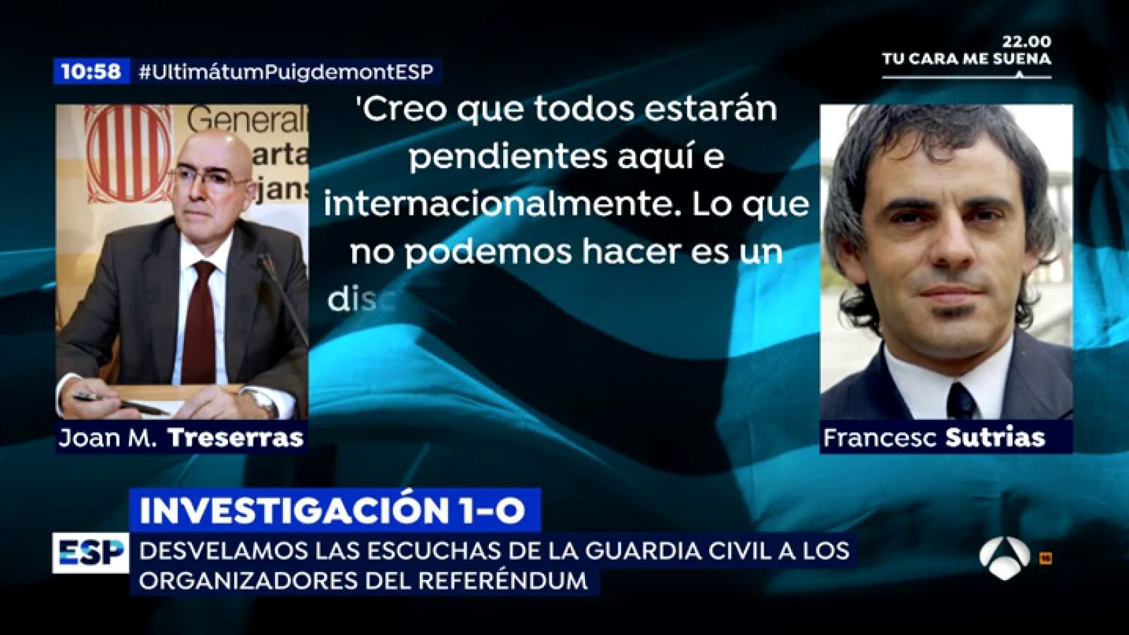 Desvelan las escuchas de la Guardia Civil a los organizadores del referéndum ilegal del 1-O