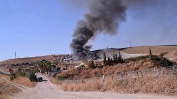 El incendio en una planta de residuos de Córdoba