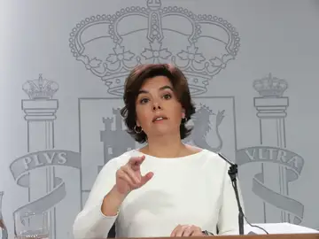 La vicepresidenta del Gobierno, Soraya Sáenz de Santamaría La vicepresidenta del Gobierno, Soraya Sáenz de Santamaría