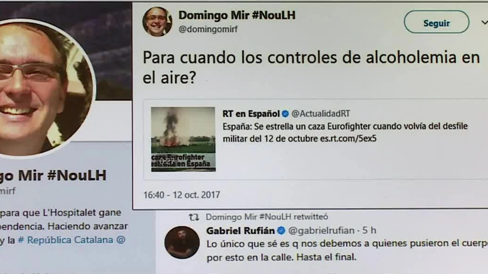El tuit de Domingo Mir El tuit de Domingo Mir