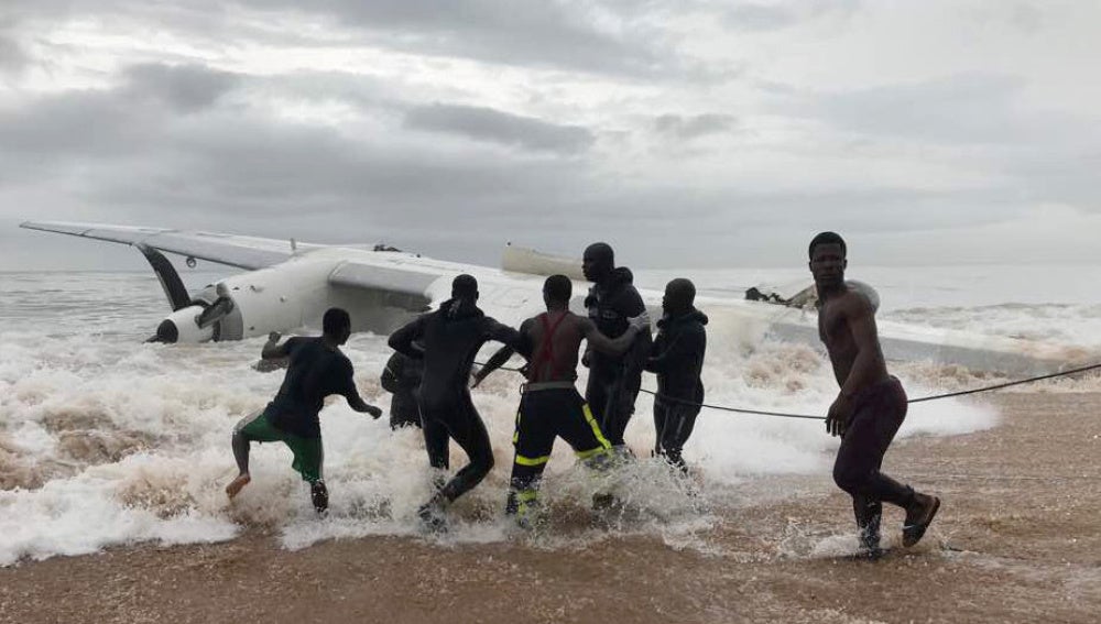 Accidente de avión en Costa de Marfil