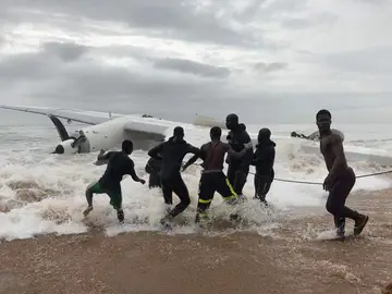 Accidente de avión en Costa de Marfil Accidente de avión en Costa de Marfil