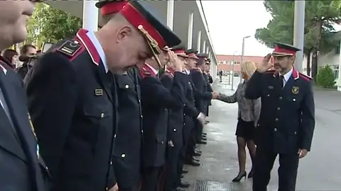 Trapero reaparece sin condecoraciones en su primer acto público tras declarar en la Audiencia Nacional Trapero reaparece sin condecoraciones en su primer acto público tras declarar en la Audiencia Nacional