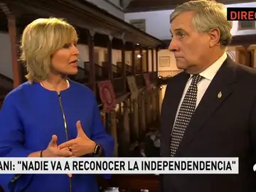 Tajani: "Hay que ser claro con los catalanes: La Unión Europea no reconocerá la independencia" Tajani: "Hay que ser claro con los catalanes: La Unión Europea no reconocerá la independencia"