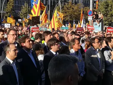 Manifestación en Barcelona por la liberación de 'los Jordis' Manifestación en Barcelona por la liberación de 'los Jordis'
