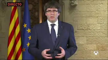 Puigdemont responde a la aplicación del artículo 155 Puigdemont responde a la aplicación del artículo 155